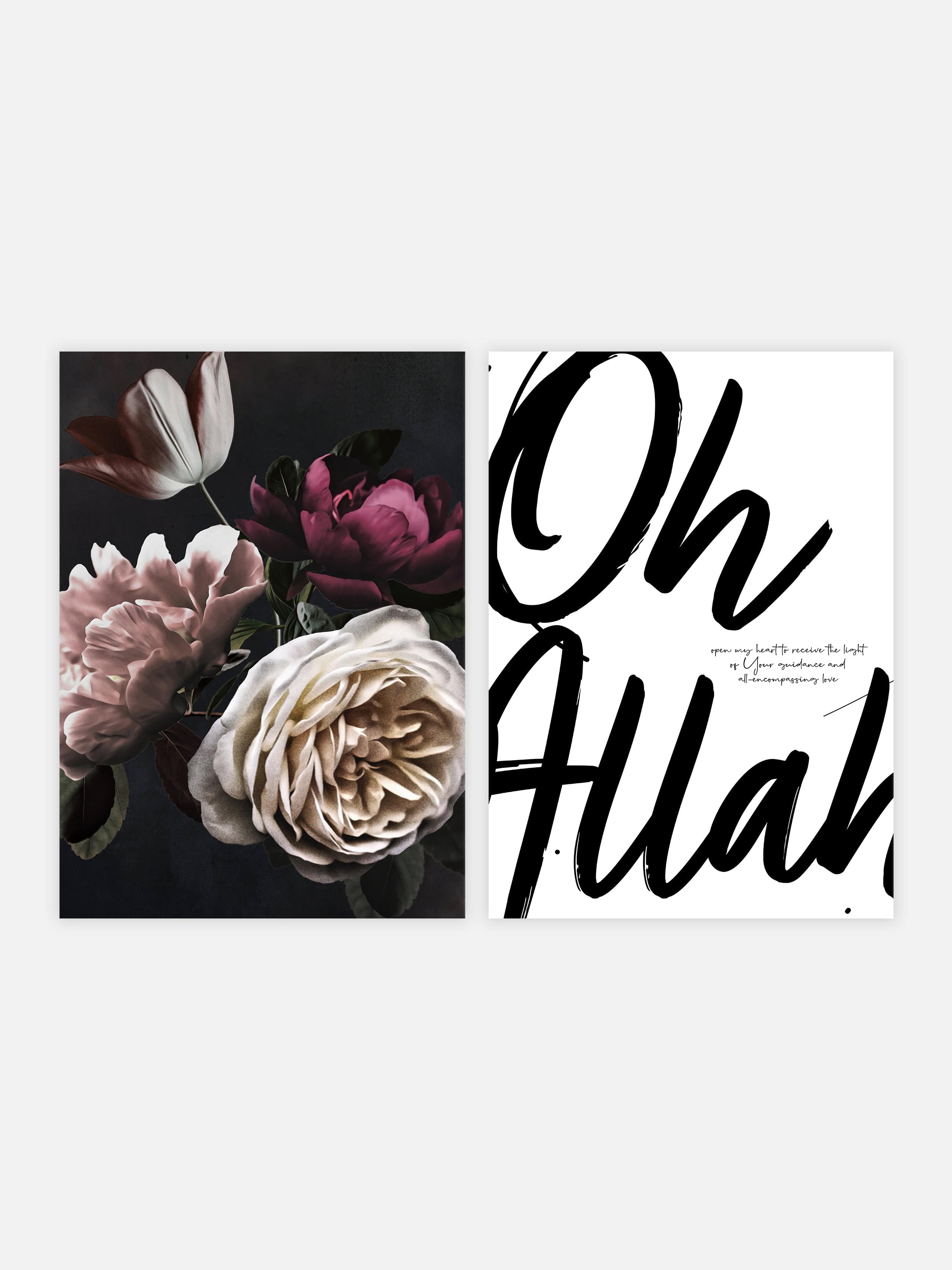 Oh Allah & Flower Set