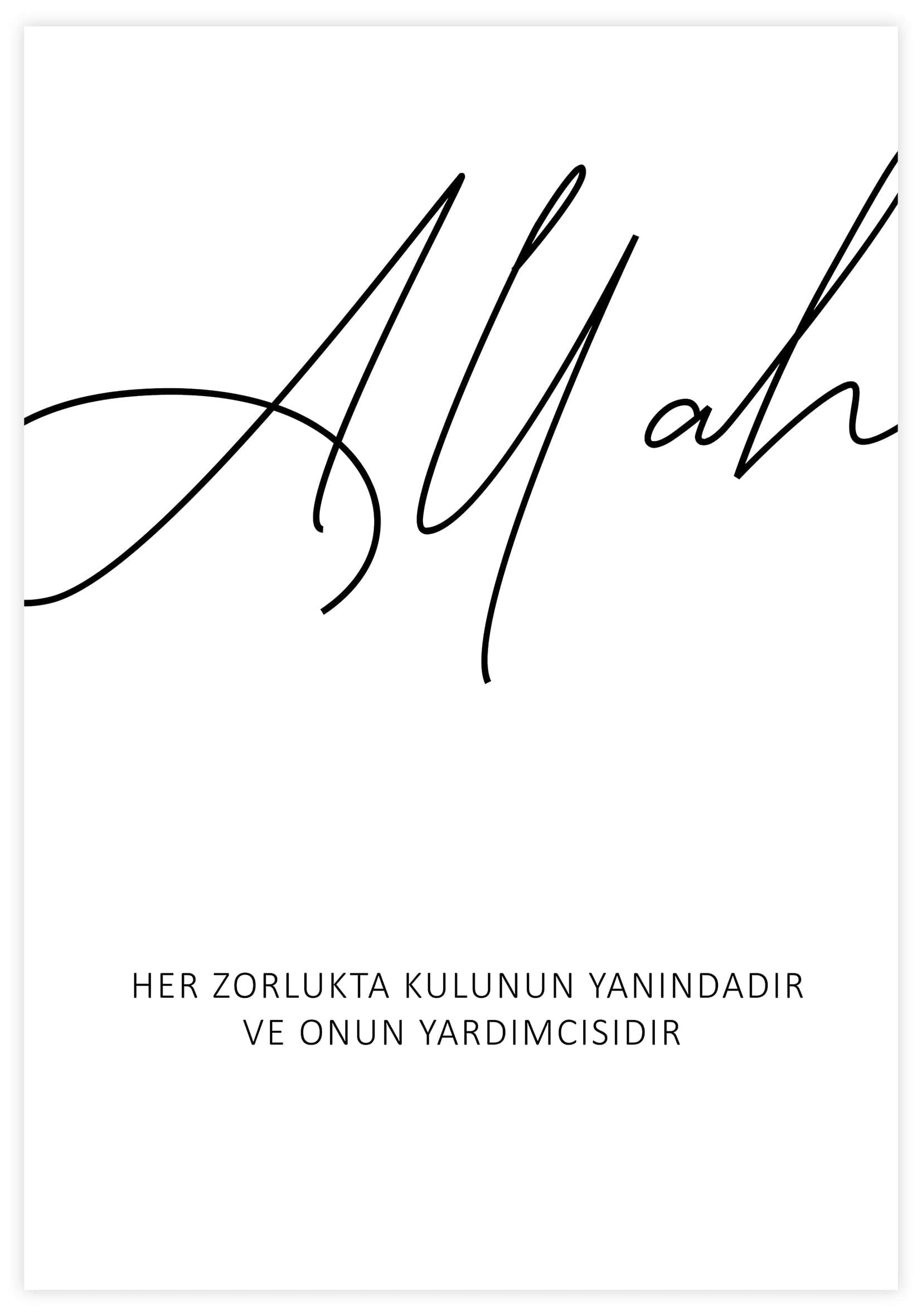 Allah Kulunun Yanındadır Poster